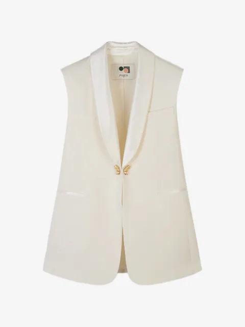 Ports 1961 shawl-collar sleeveless blazer