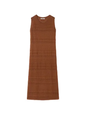 Geometric Cable-knit Dress