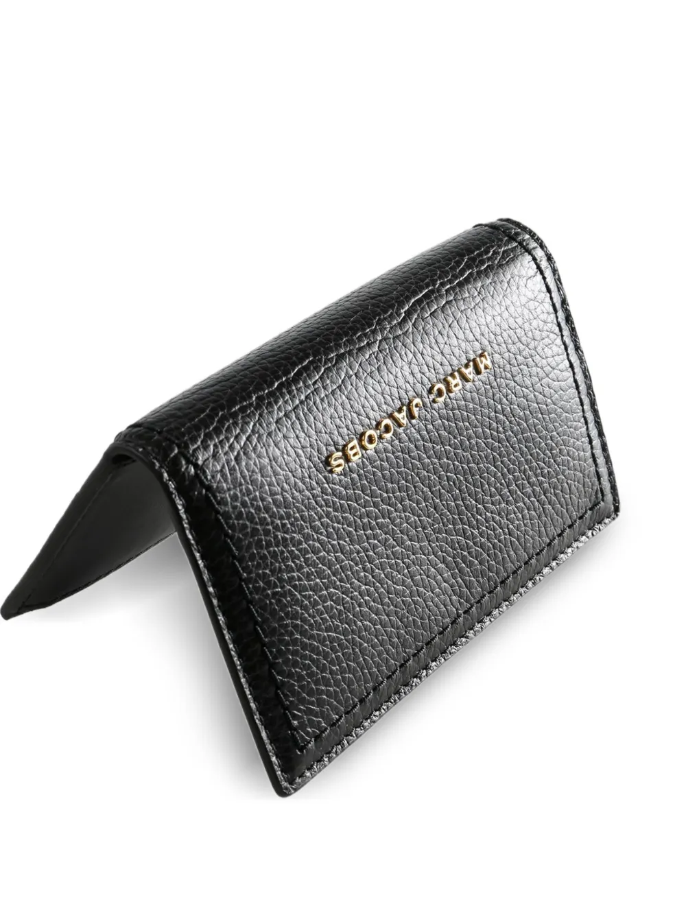 logo detail leather card holder