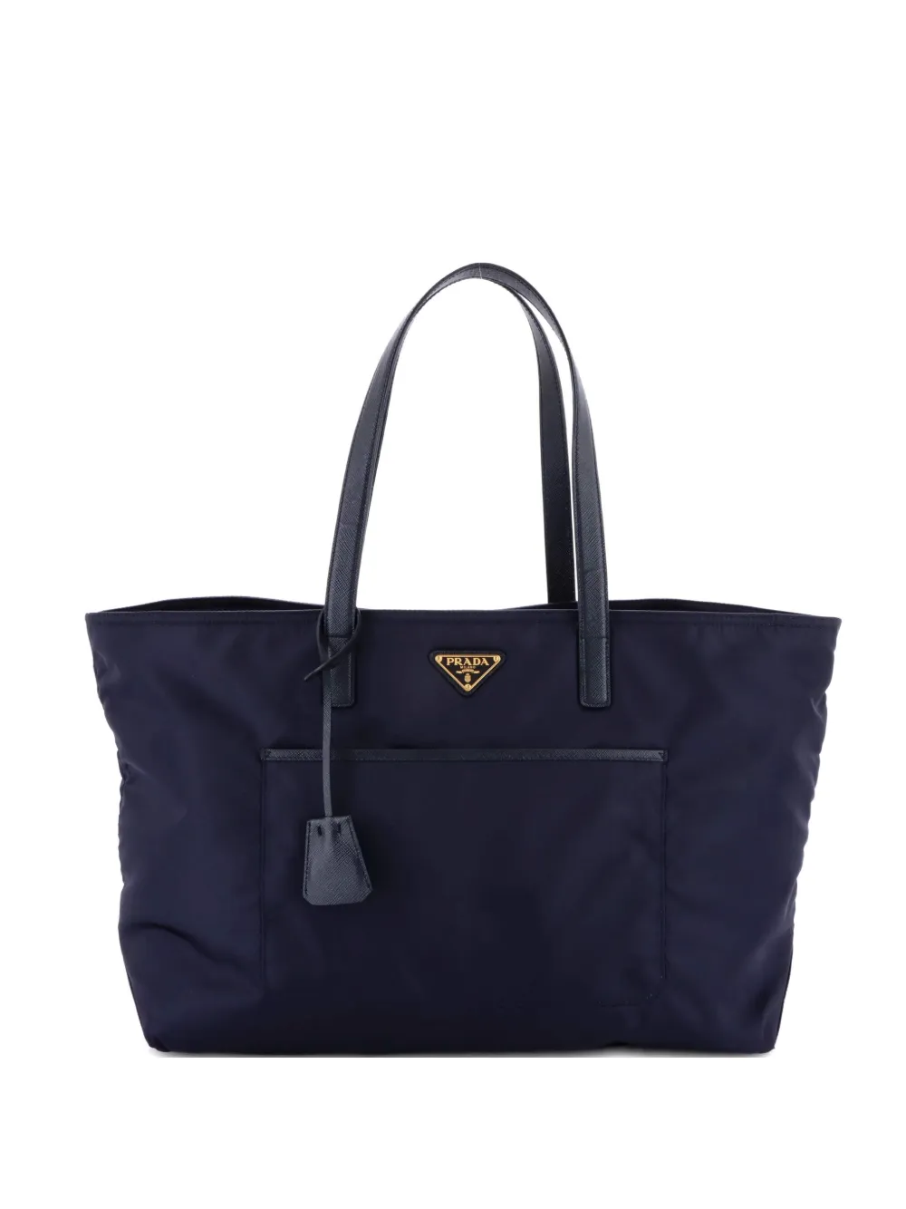 Prada Pre-Owned Re-Edition 1978 Pocket Re-Nylon with Saffiano Leather Large tote bag - Blu