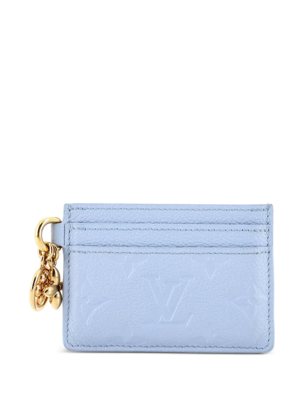 Louis Vuitton Pre-Owned LV Charms Monogram Empreinte Leather card holder - Blu