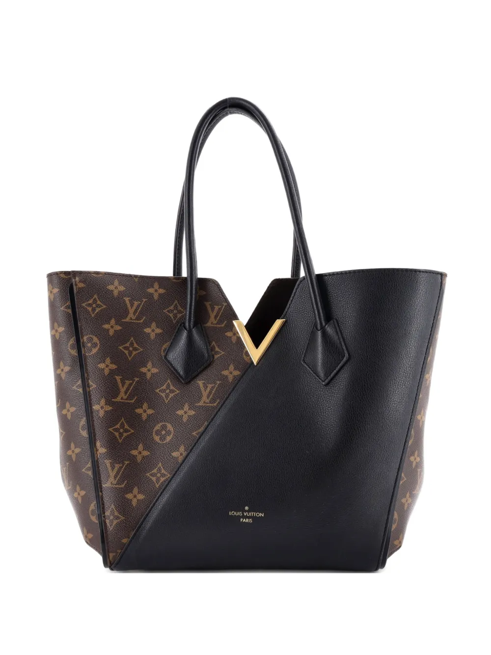Louis Vuitton Pre-Owned Kimono Handbag Monogram Canvas and Leather MM tote bag - Nero