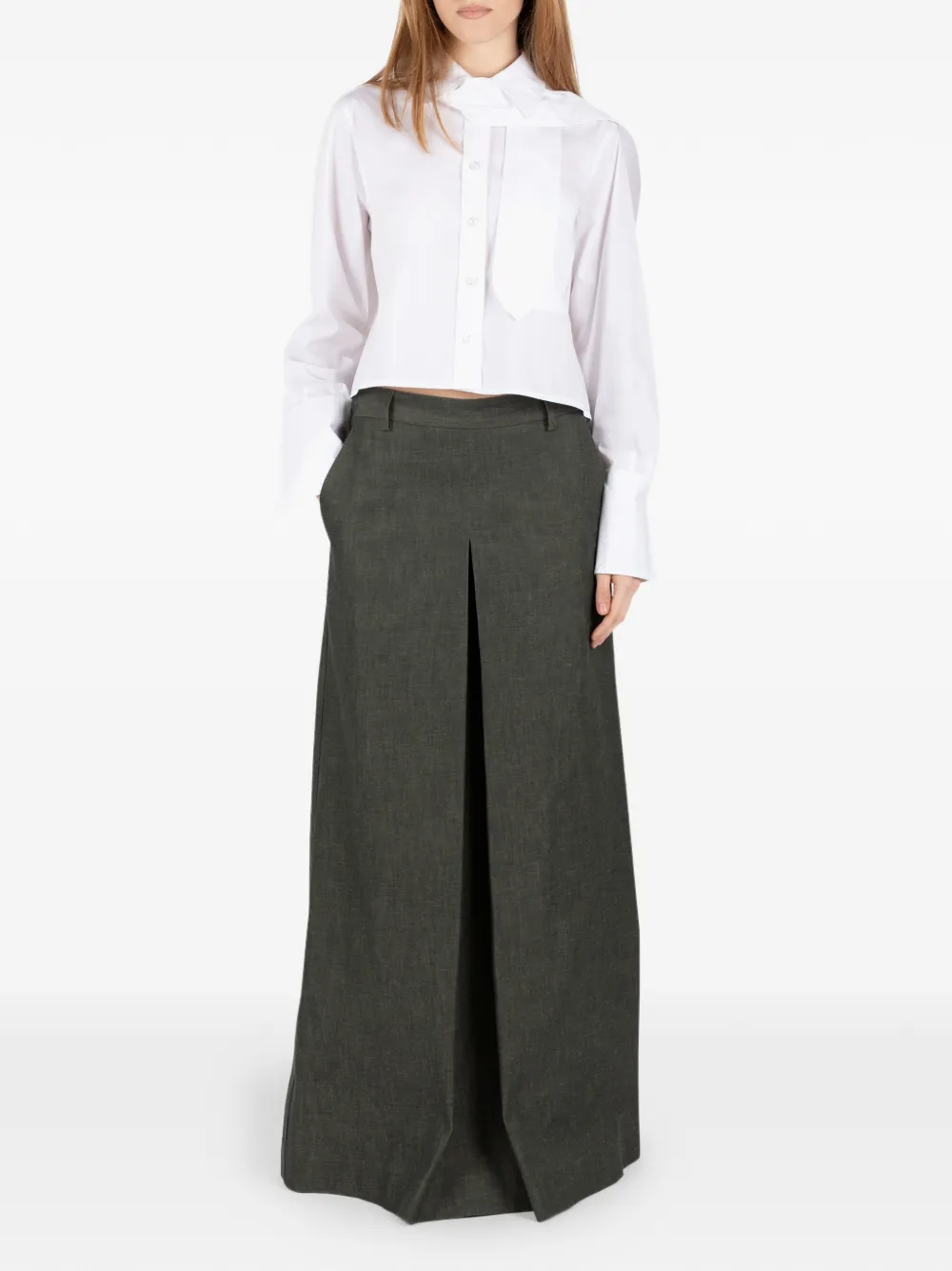  Société Anonyme Victoria Front-slit Maxi Skirt - Green 