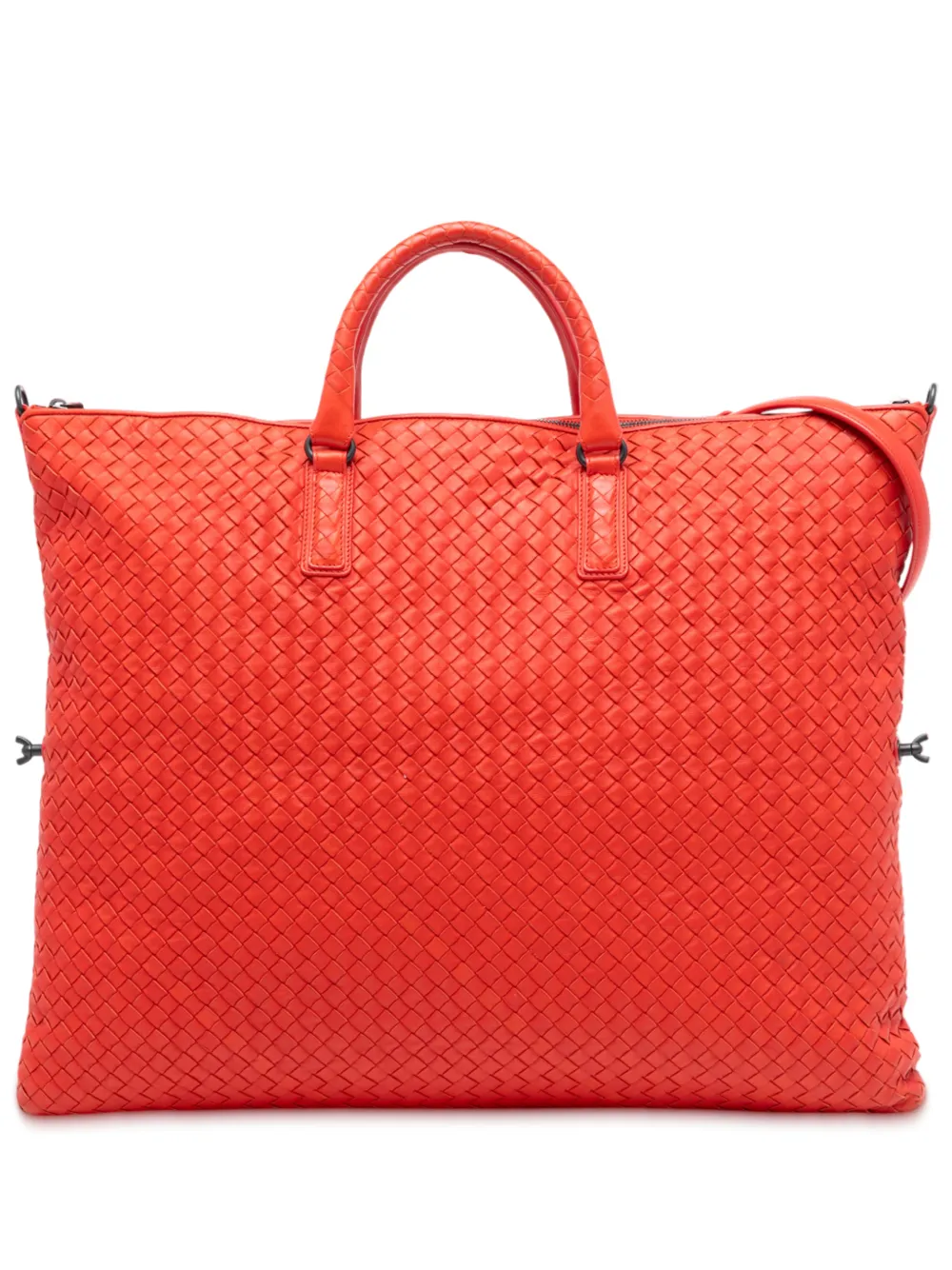 Bottega Veneta Pre-Owned 2012-2025 Maxi Intrecciato Nappa Convertible satchel - Rosso