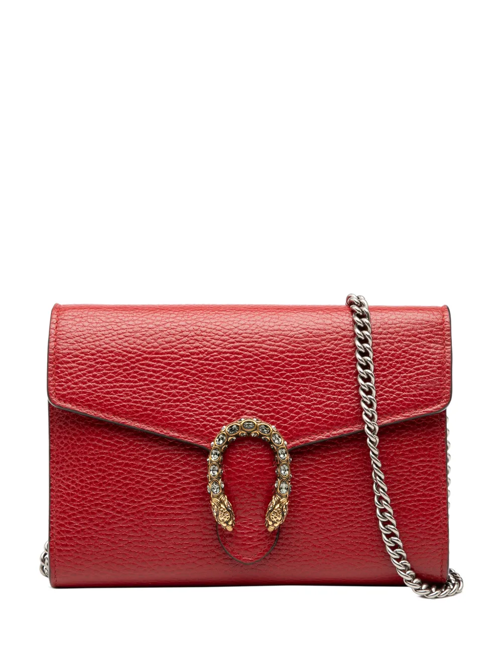 Gucci Pre-Owned 2016-2025 Leather Dionysus Wallet on Chain crossbody bag - Rosso
