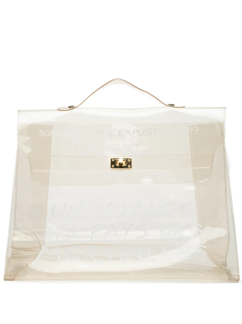 Hermès Pre-Owned 1997 Vinyl Souvenir De L Exposition Kelly handbag - Bianco