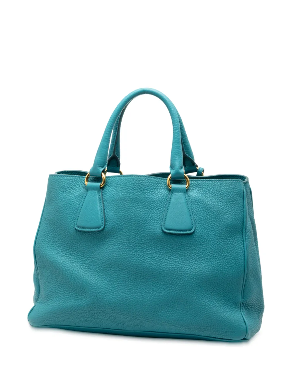  Prada Pre-owned Sac à Bandoulière Open En Cuir Vitello Daino (2010-2025) - Bleu 