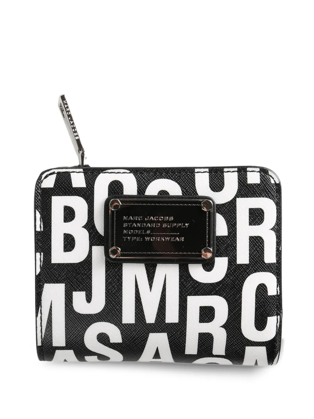 Marc Jacobs logo-plaque zip-fastening wallet - Nero