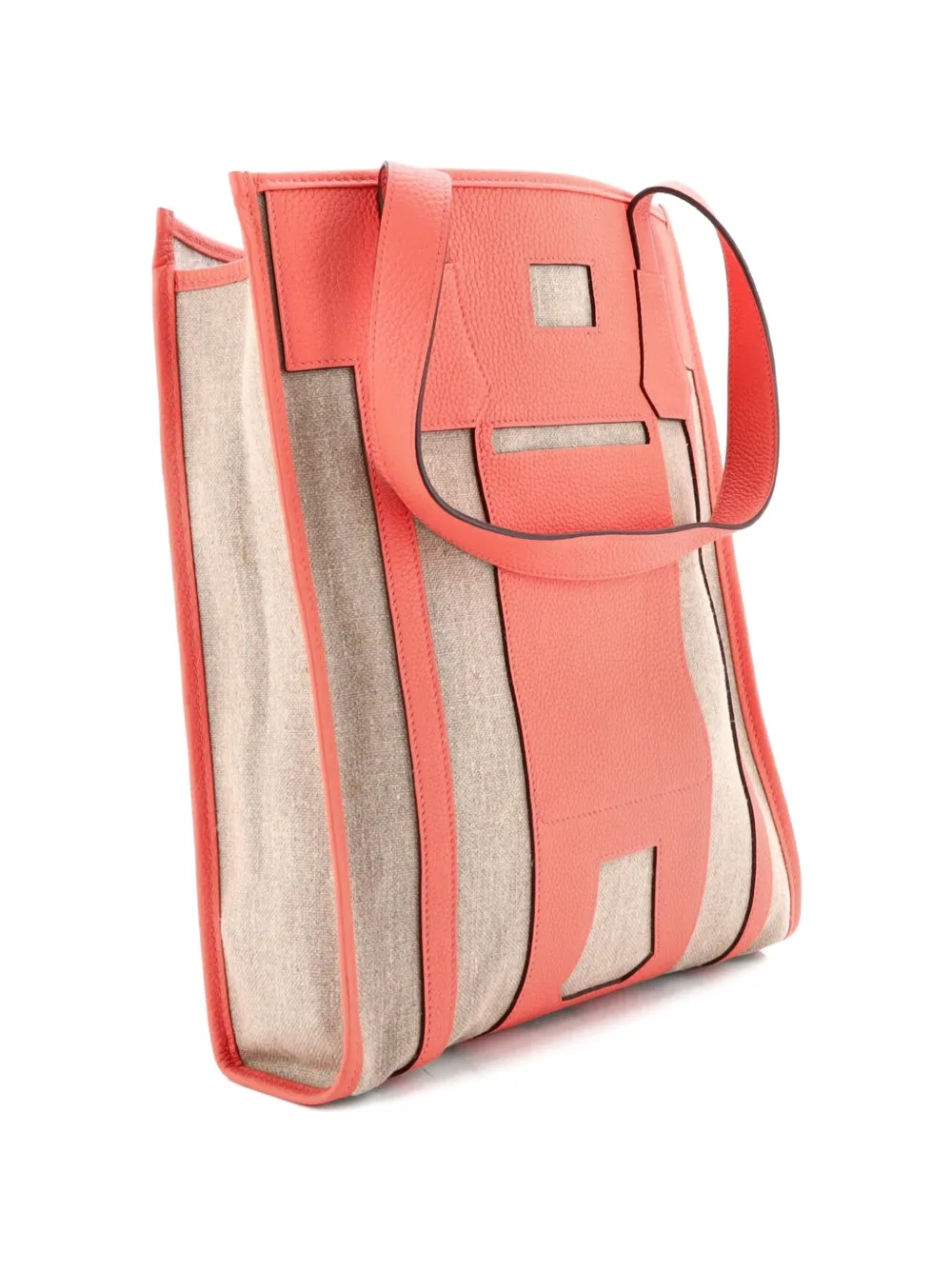 Petit H Bell Toile And Leather Pm Tote Bag