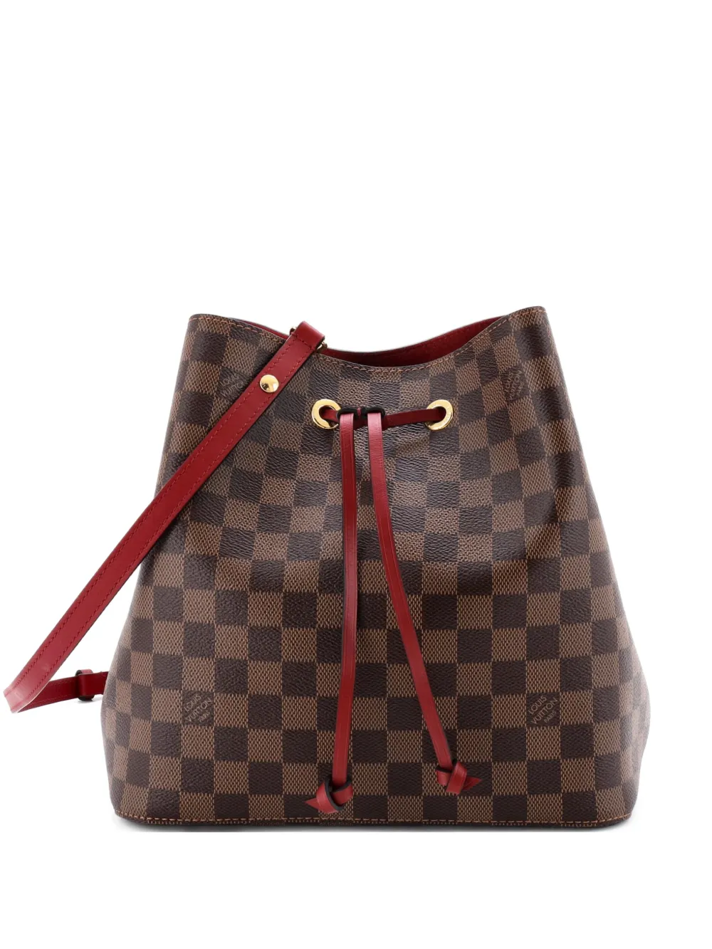Louis Vuitton Pre-Owned NeoNoe Handbag Damier with Leather MM bucket bag - Marrone