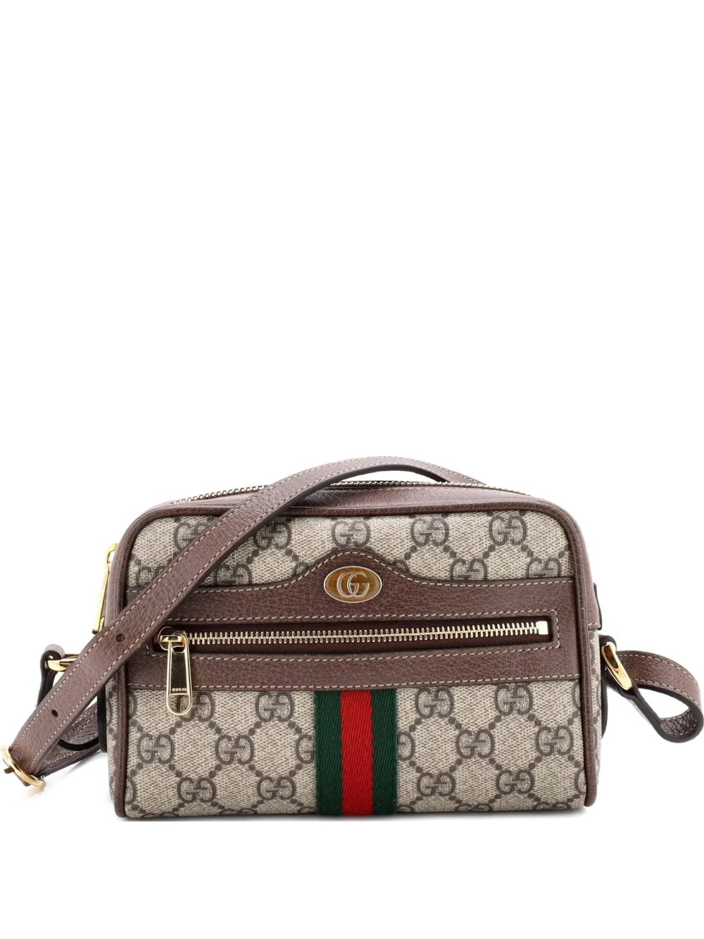 Gucci Pre-Owned Ophidia Shoulder Bag GG Coated Canvas Mini crossbody bag - Marrone
