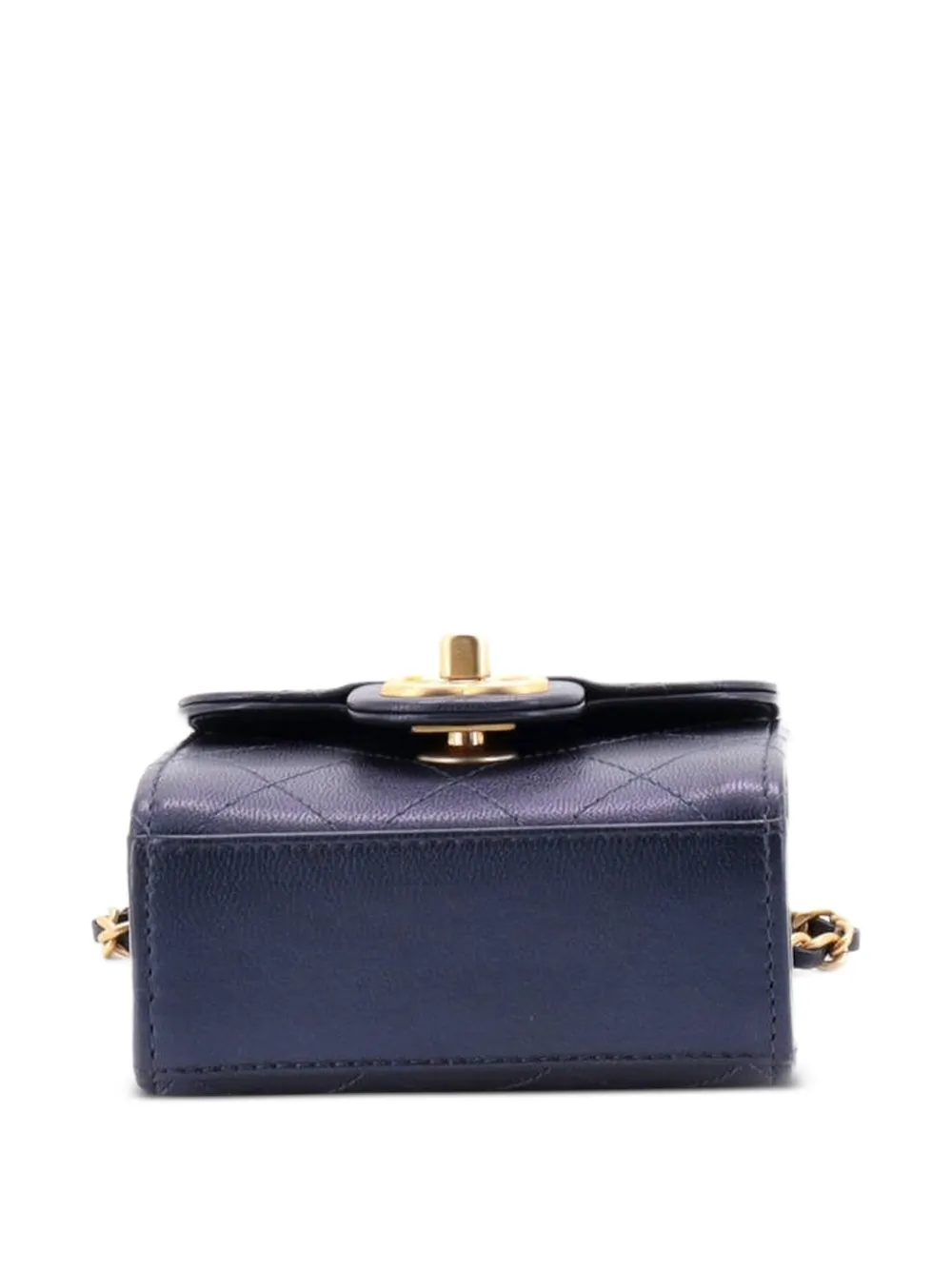 Chic Pearls Flap Clutch with Chain Quilted Goatskin Mini crossbody bag