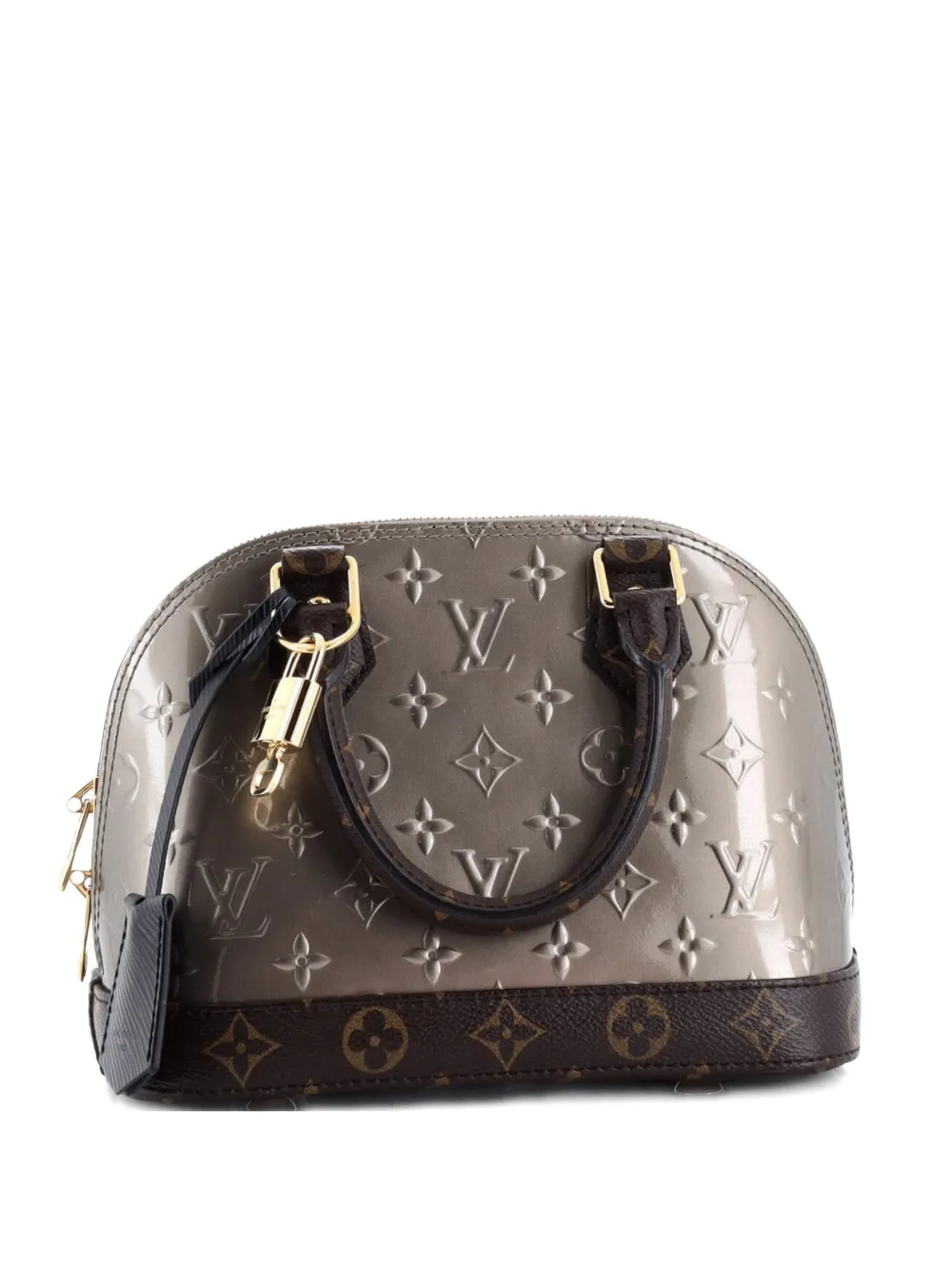 Louis Vuitton Pre-Owned Alma Handbag Limited Edition Metallic Monogram Vernis and Monogram Canvas BB crossbody bag - Nero