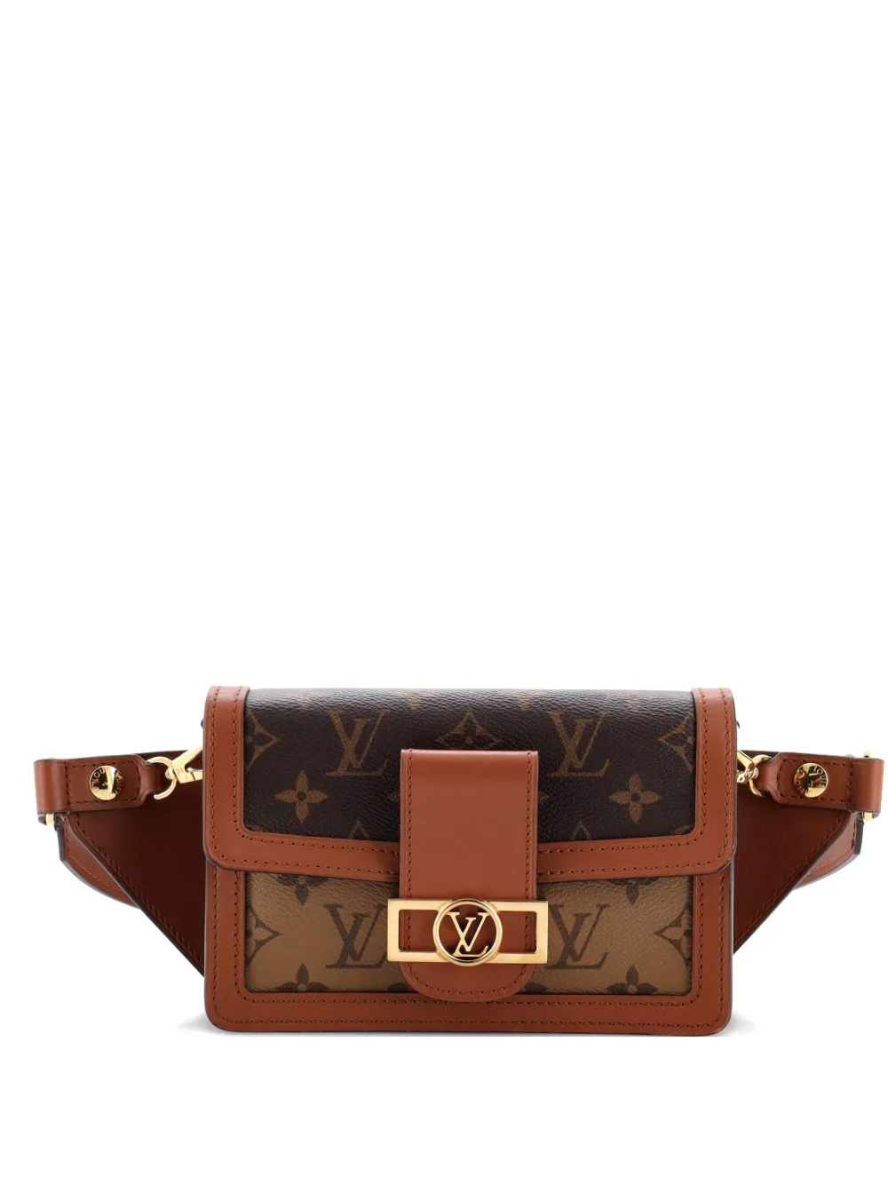 Louis Vuitton Pre-Owned Dauphine Bumbag Reverse Monogram Canvas belt bag - Marrone
