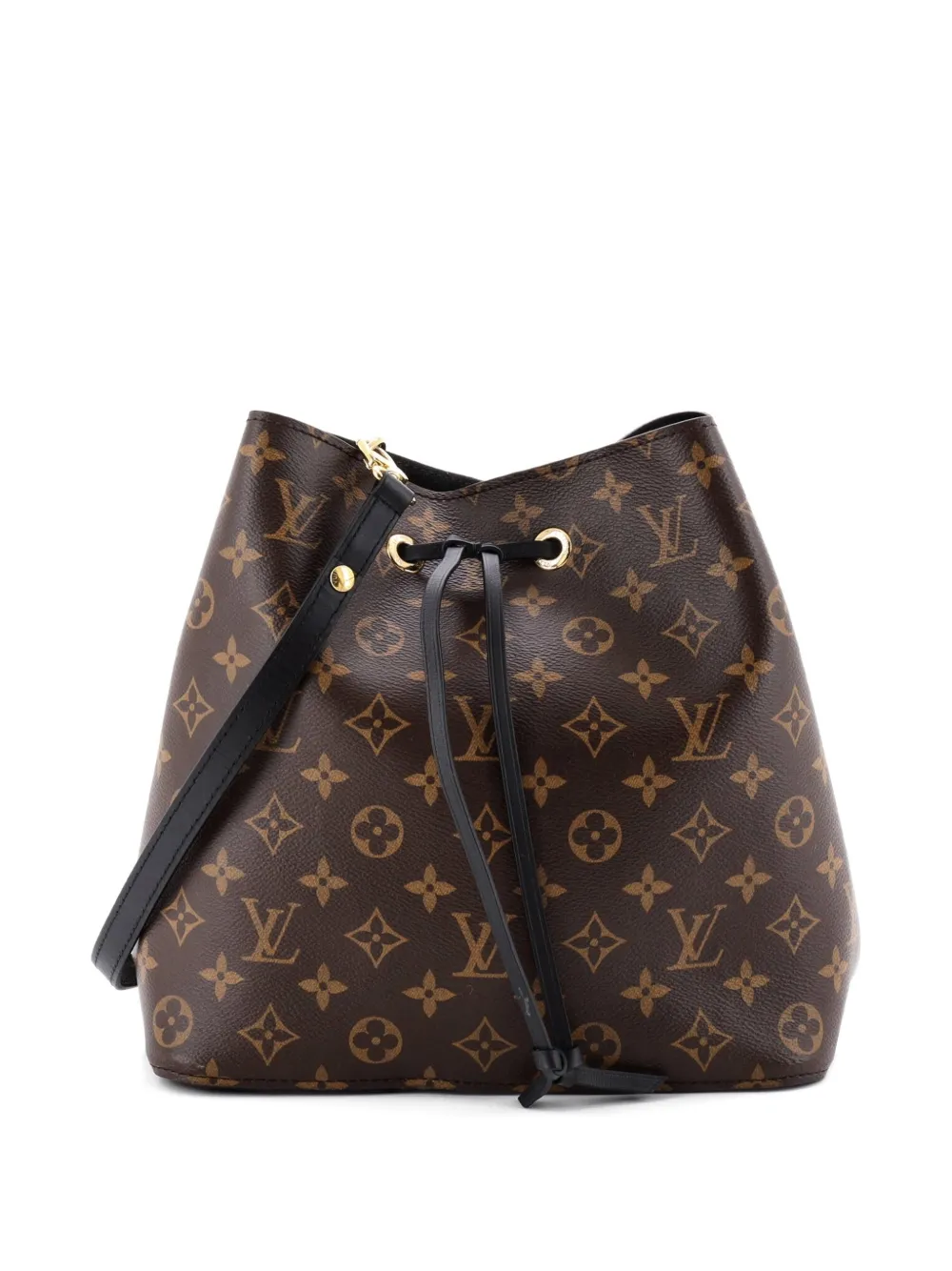 Louis Vuitton Pre-Owned NeoNoe Handbag Monogram Canvas with Leather MM bucket bag - Braun