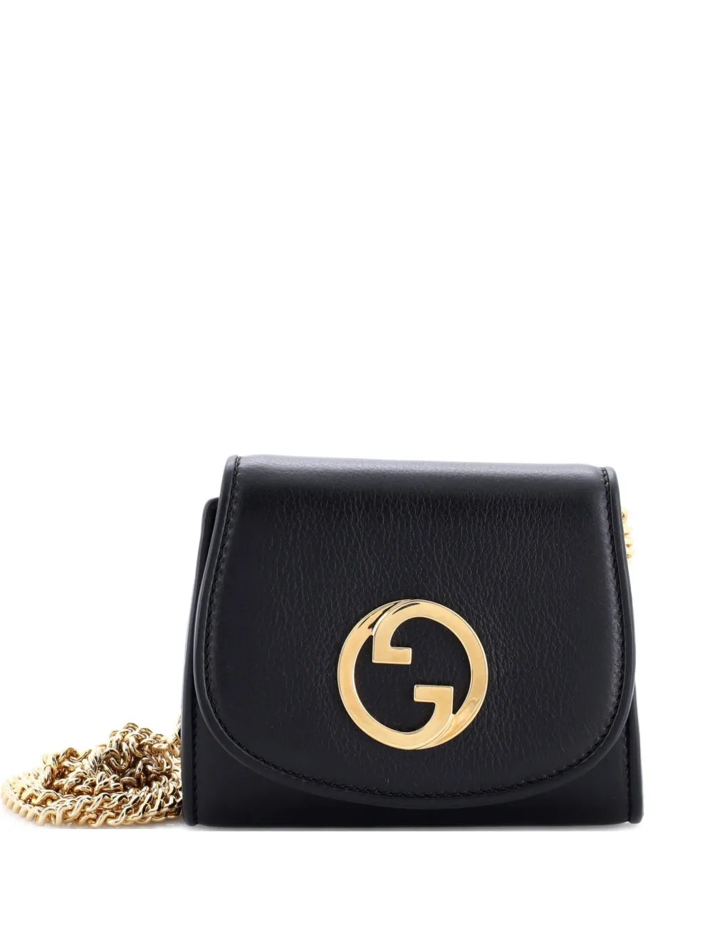 Gucci Pre-Owned Blondie NM Wallet on Chain Leather Medium crossbody bag - Nero