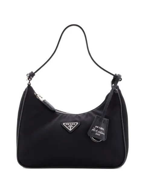 Prada Pre-Owned Re-Edition 2005 Tessuto with Saffiano Leather Mini hobo bag