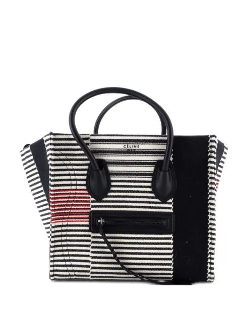 Celine Pre-Owned Phantom Bag Striped Canvas Medium tote bag