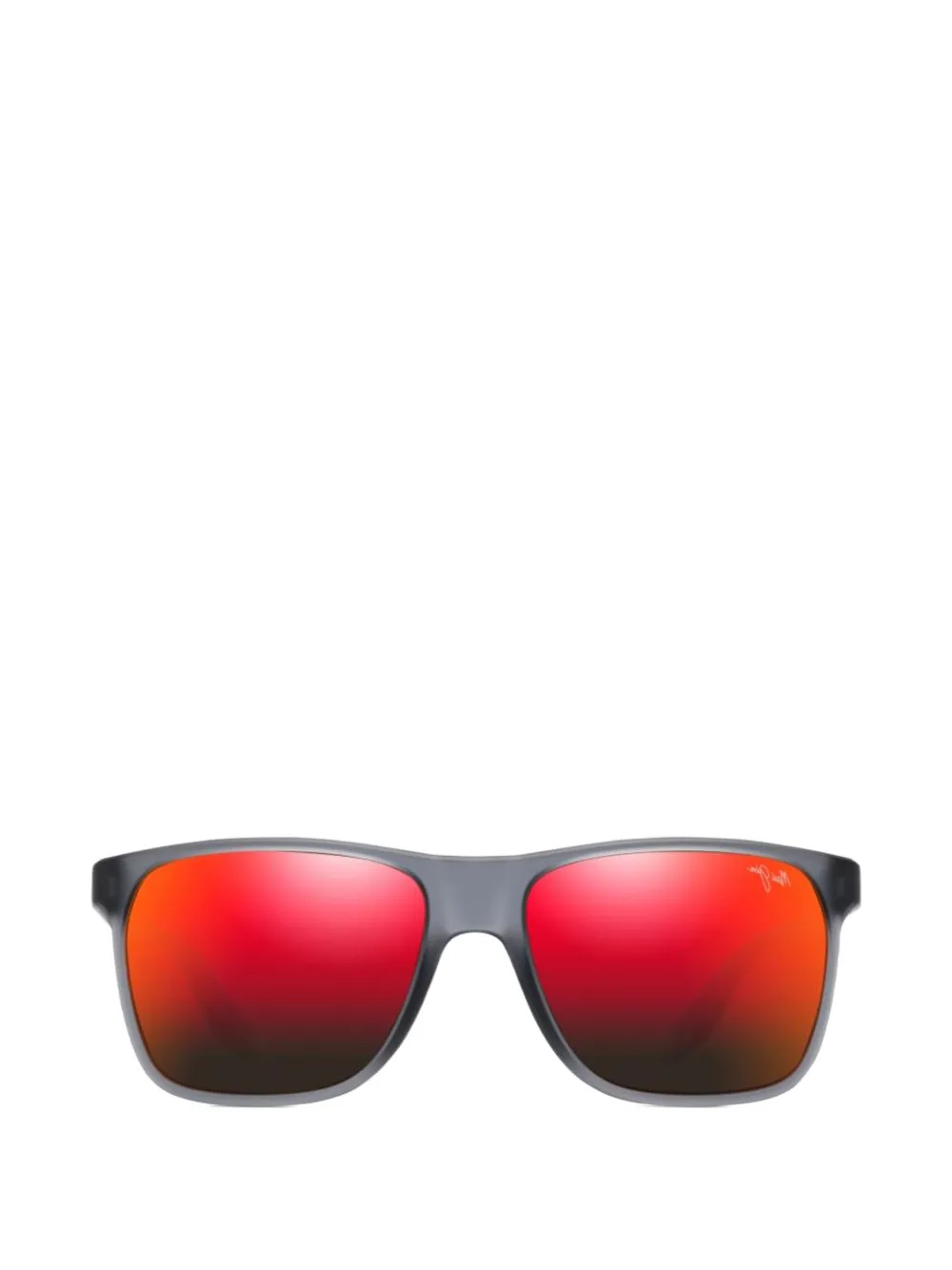 Maui Jim Pailolo matte rectangle-frame sunglasses - Grigio