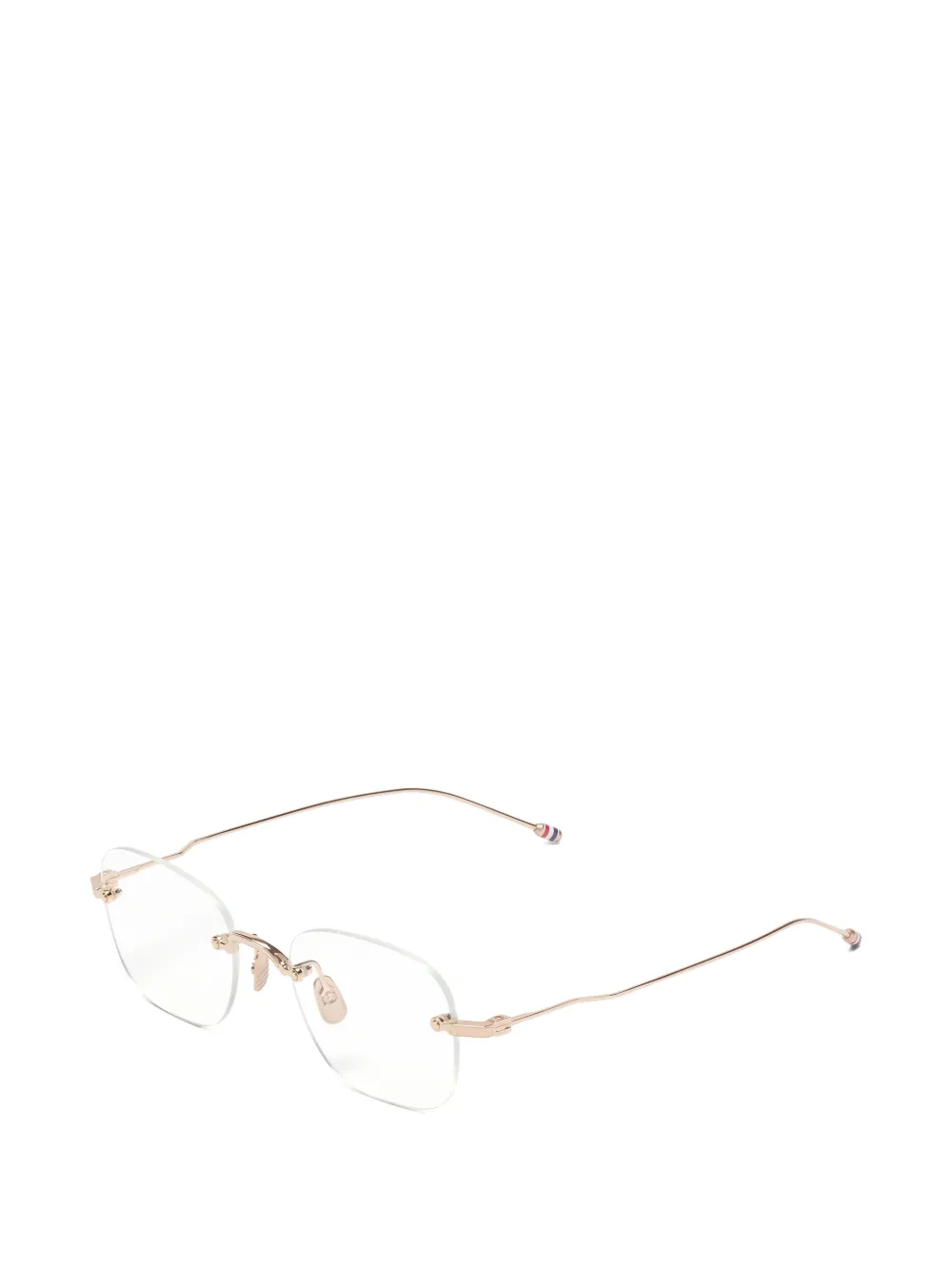 Thom Browne Eyewear Bril met geometrisch montuur Goud
