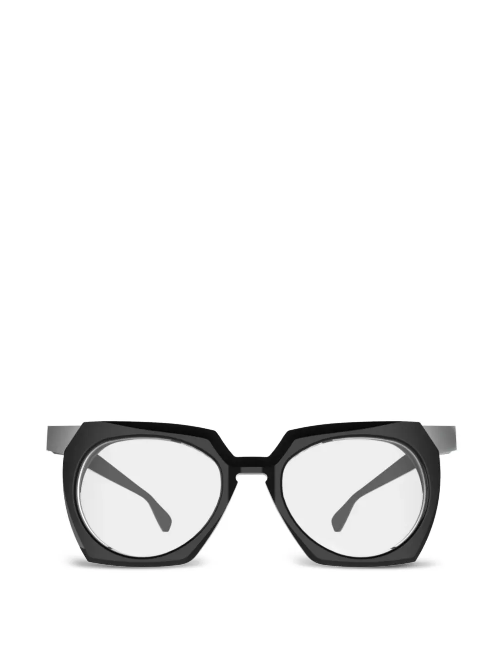 pugnale geometric-frame sunglasses - Nero
