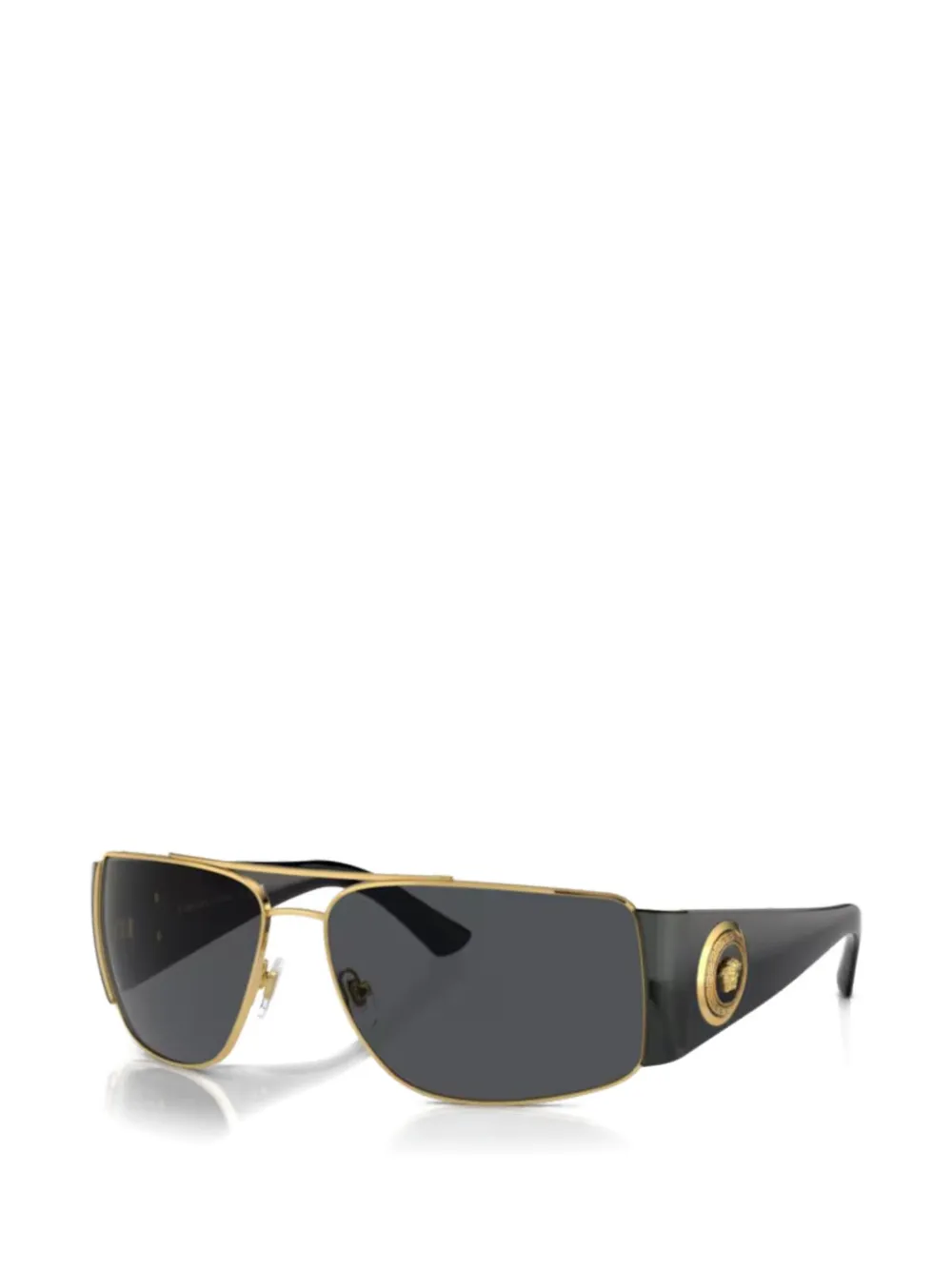 Versace Eyewear logo-medallion sunglasses - Nero