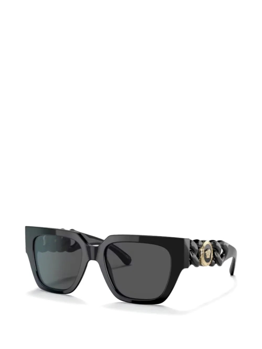 Versace Eyewear chain-design square-frame sunglasses - Nero