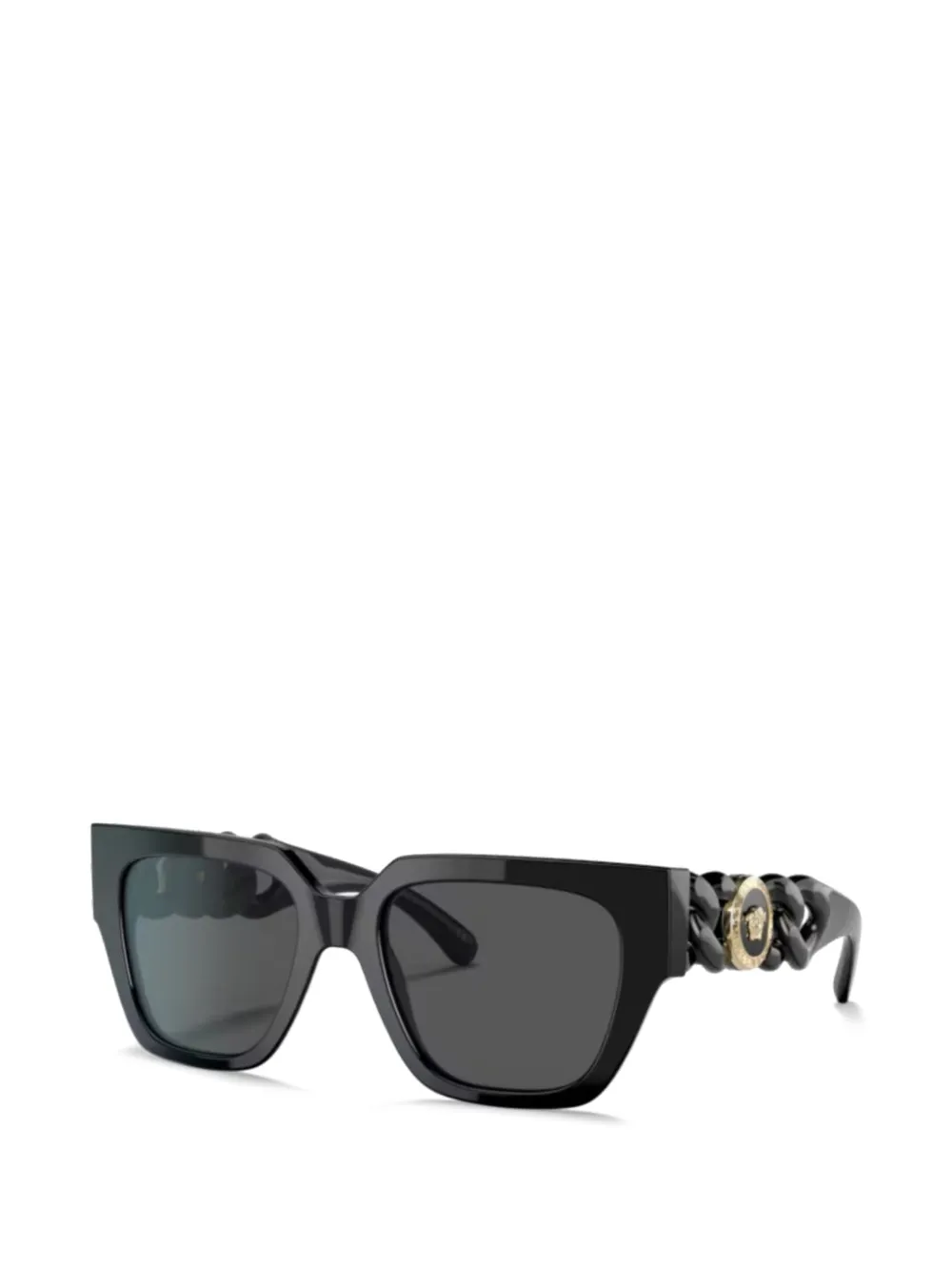 Versace Eyewear chain-design square-frame sunglasses - Nero