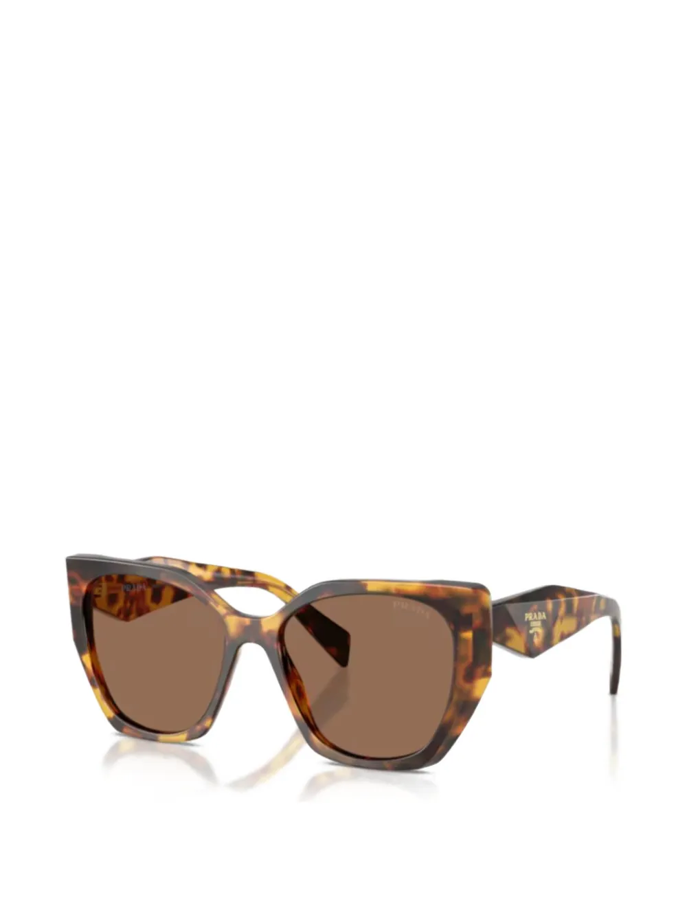 Prada Eyewear logo-detail sunglasses - Marrone