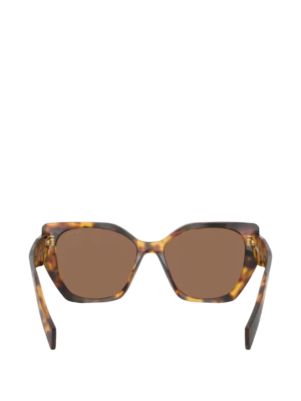 Prada Eyewear Zonnebril met logodetail Bruin