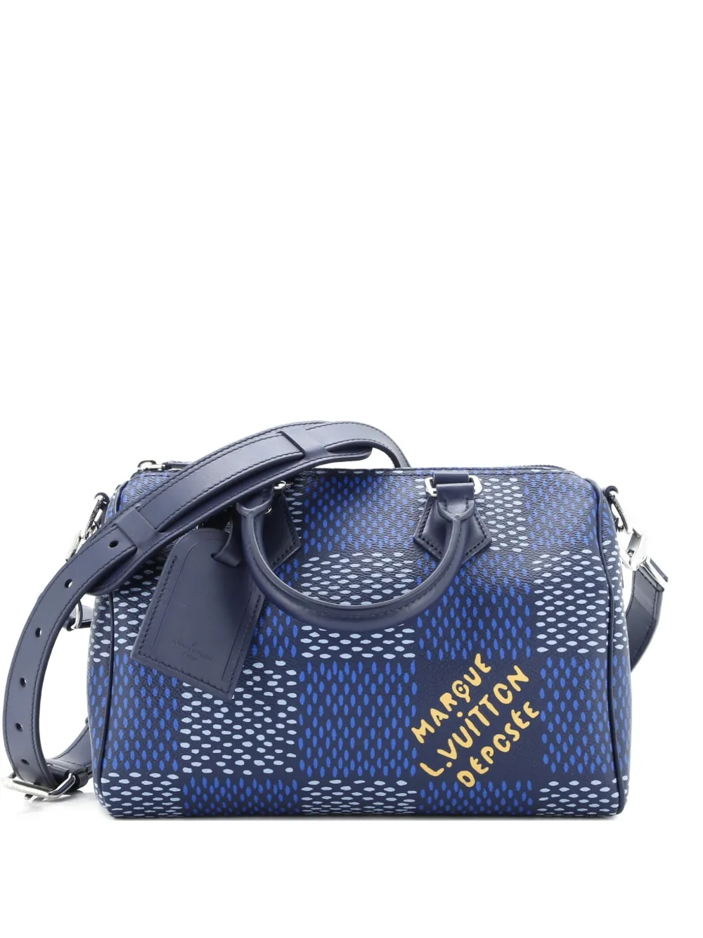 Louis Vuitton Pre-Owned Speedy Bandouliere Bag Limited Edition Damier Heritage Canvas 25 crossbody bag - Blu