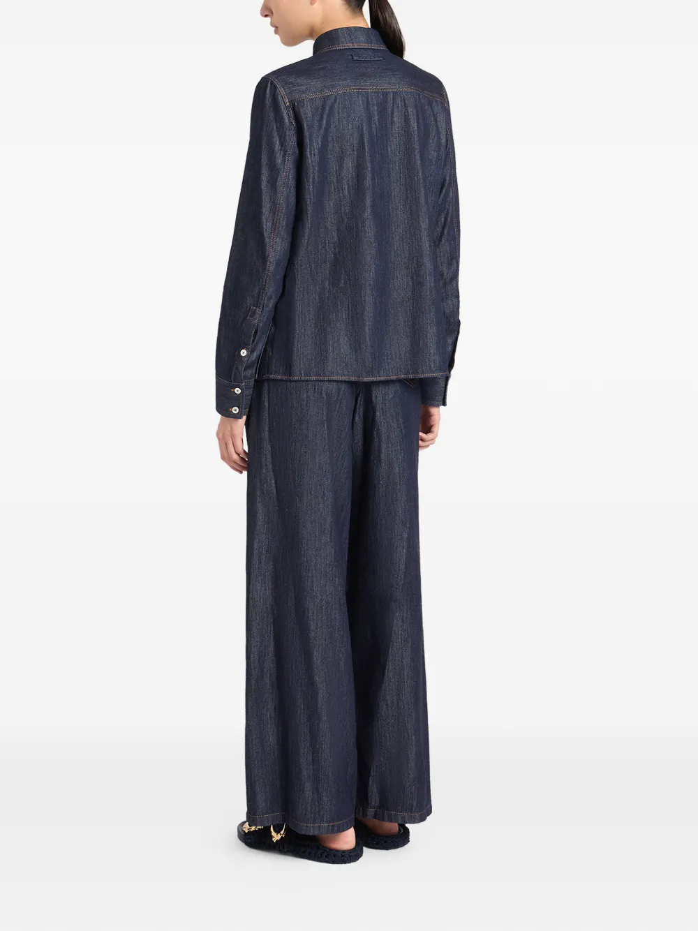  Ports 1961 Denim Shirt - Blue 