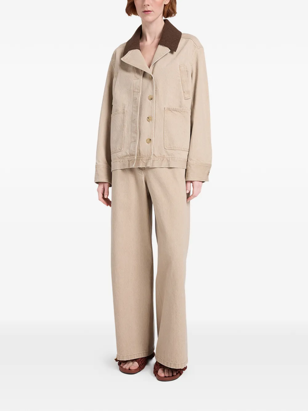  Ports 1961 Contrasting-collar Jacket - Neutrals 