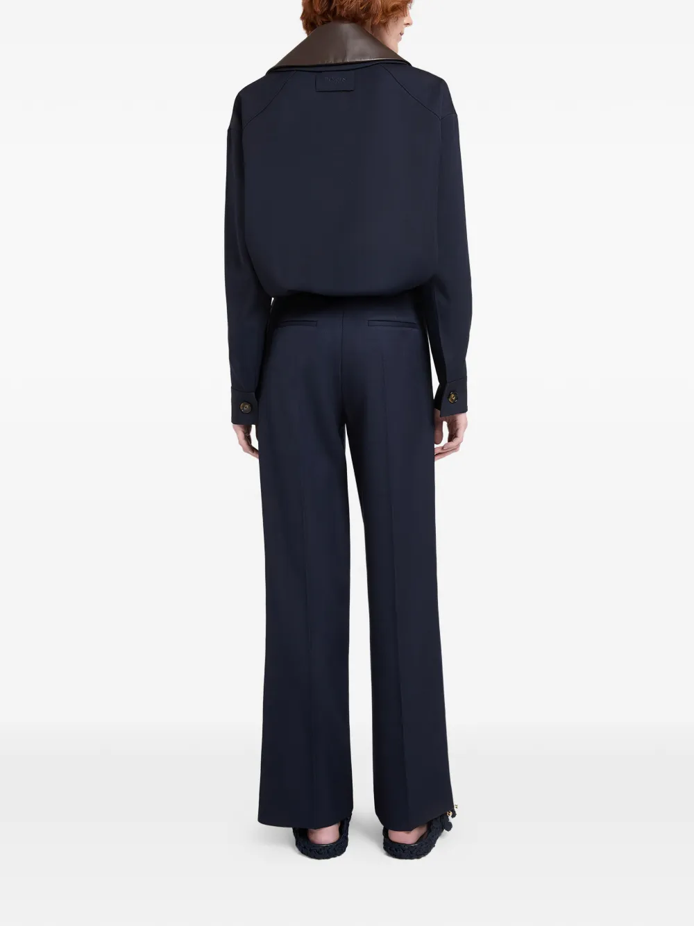  Ports 1961 Contrasting-collar Jacket - Blue 