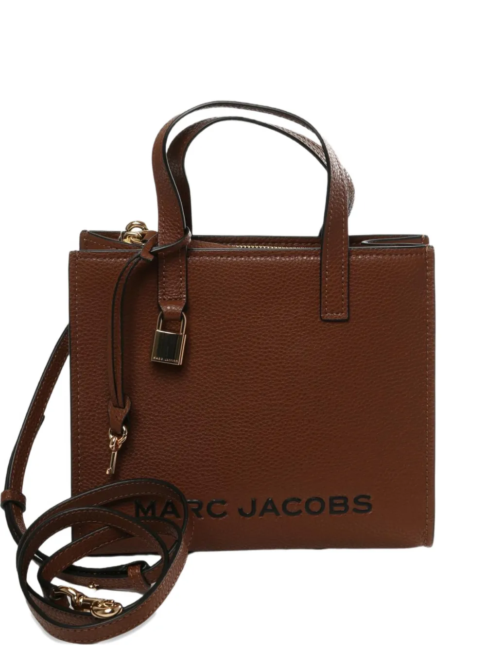 Marc Jacobs logo-print tote bag - Marrone