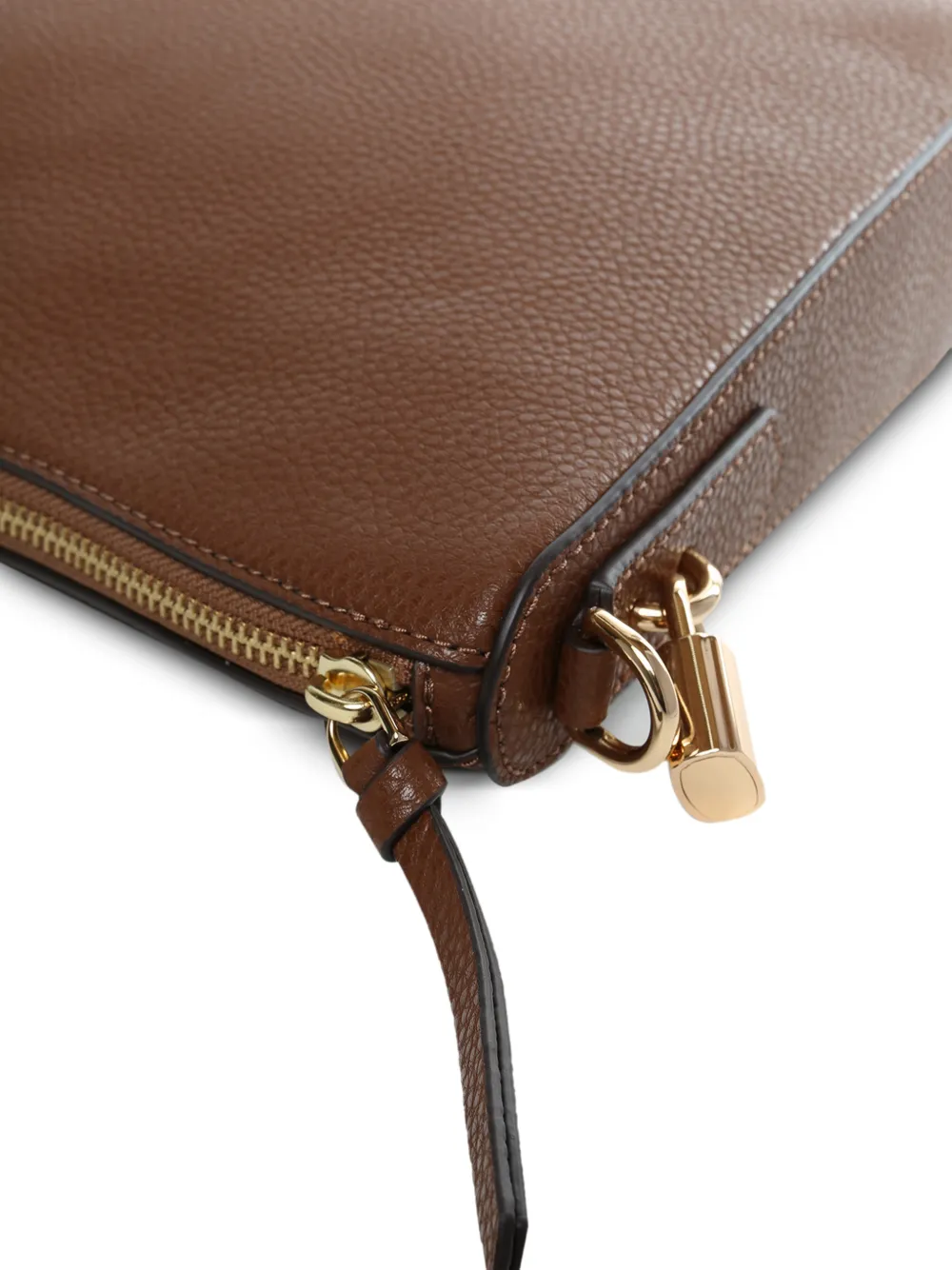  Marc Jacobs Padlock Leather Shoulder Bag - Brown 