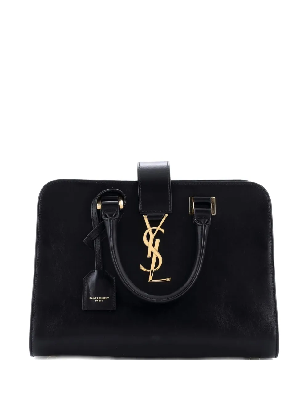 Saint Laurent Pre-Owned Monogram Cabas Leather Baby satchel - Nero