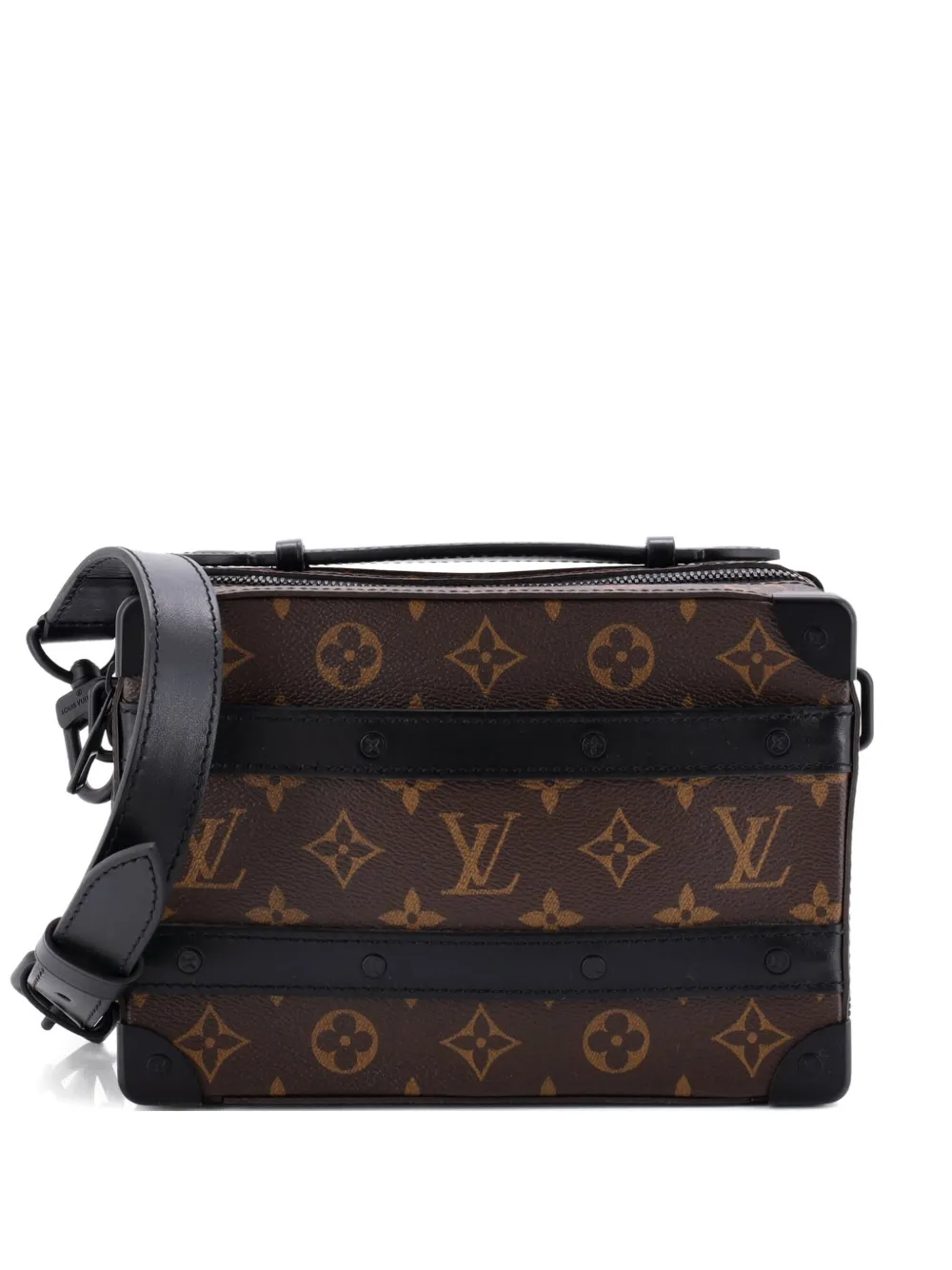 Louis Vuitton Pre-Owned Handle Soft Trunk Bag Macassar Monogram Canvas crossbody bag - Marrone