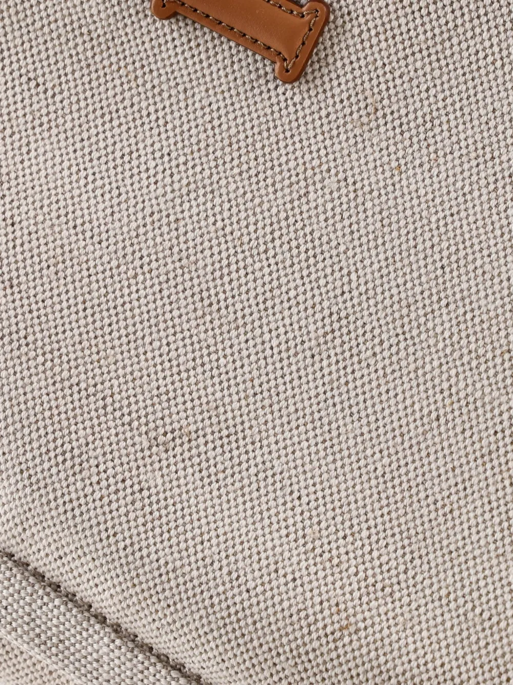 Logo Linen Blend Large Tote Bag