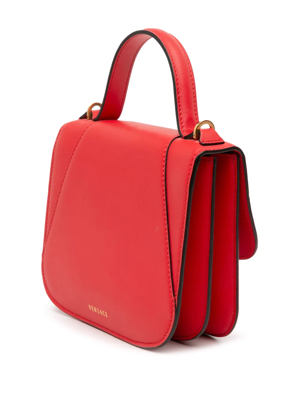 2021-2025 Small Leather Virtus Top Handle Flap Satchel
