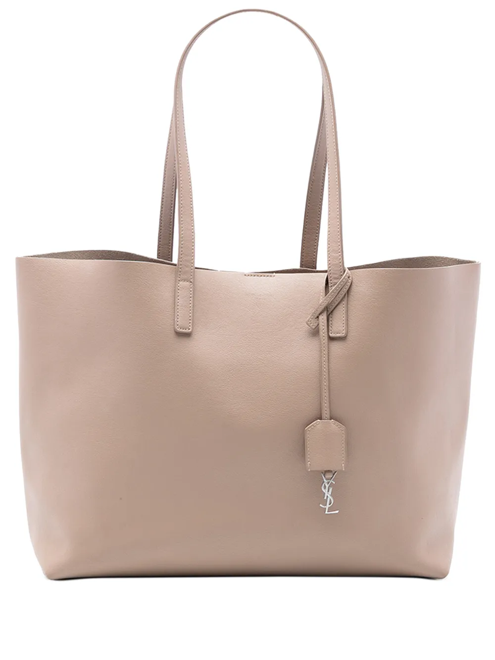 Saint Laurent Pre-Owned 2020 Large Leather East West Shopping tote bag - Marrone