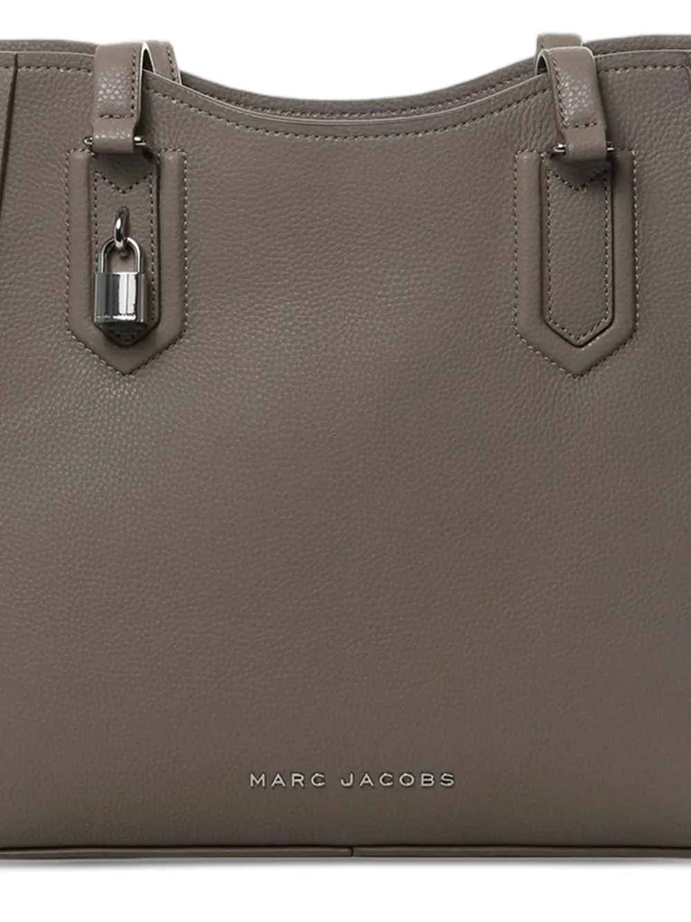 Marc Jacobs Leren shopper verfraaid met hangslot Grijs
