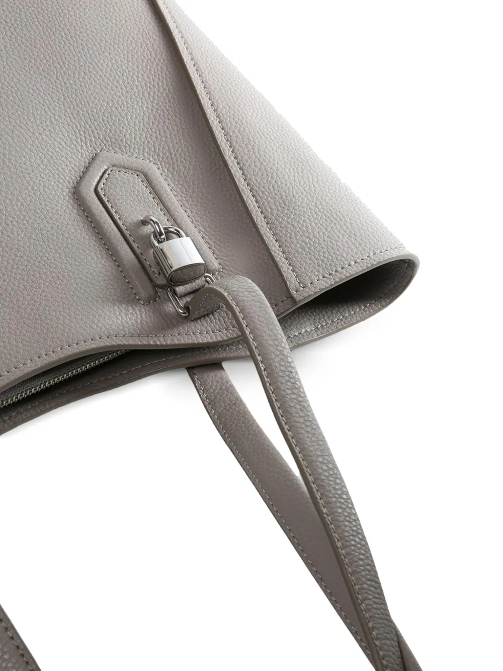 Marc Jacobs Leren shopper verfraaid met hangslot Grijs
