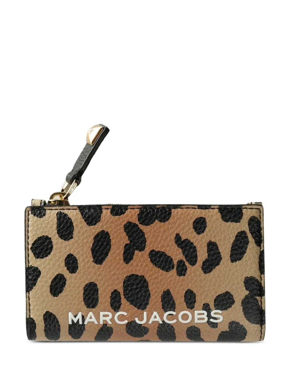 Marc Jacobs leopard-print zip-fastening wallet - Toni neutri