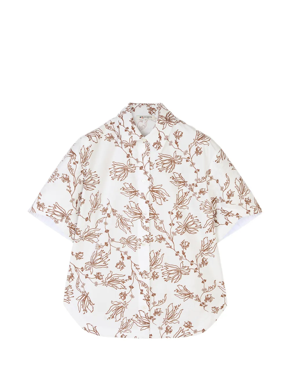 Ports 1961 floral shirt - Bianco