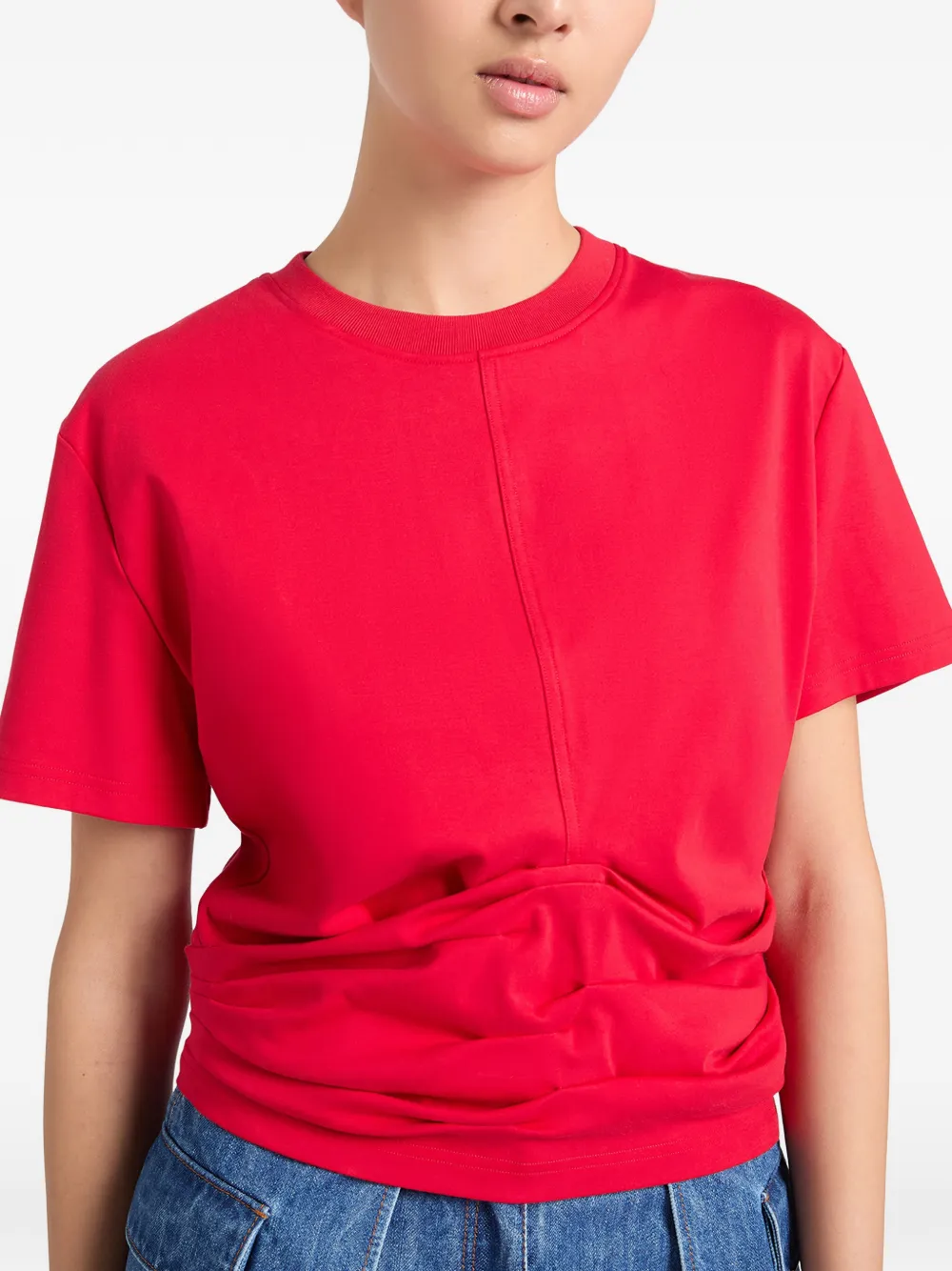 Ports 1961 T-shirt met ruches Rood