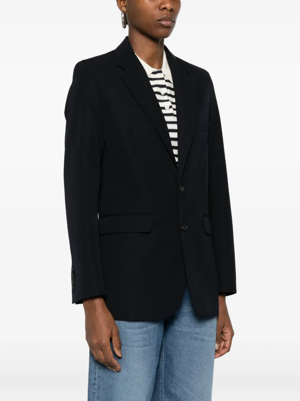  A.p.c. Button Blazer - Black 