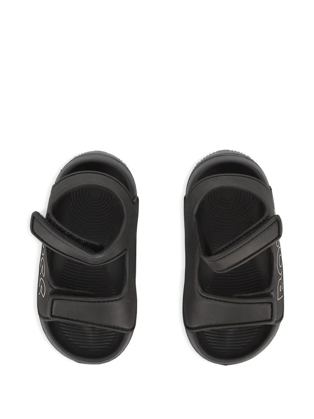 BOSS Kidswear aqua slide sandals Zwart