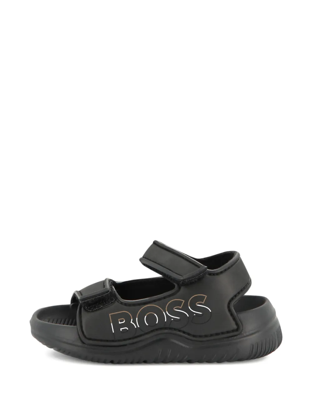 BOSS Kidswear aqua slide sandals Zwart