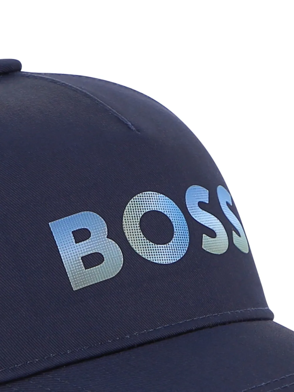 BOSS Kidswear Pet met logoprint Blauw